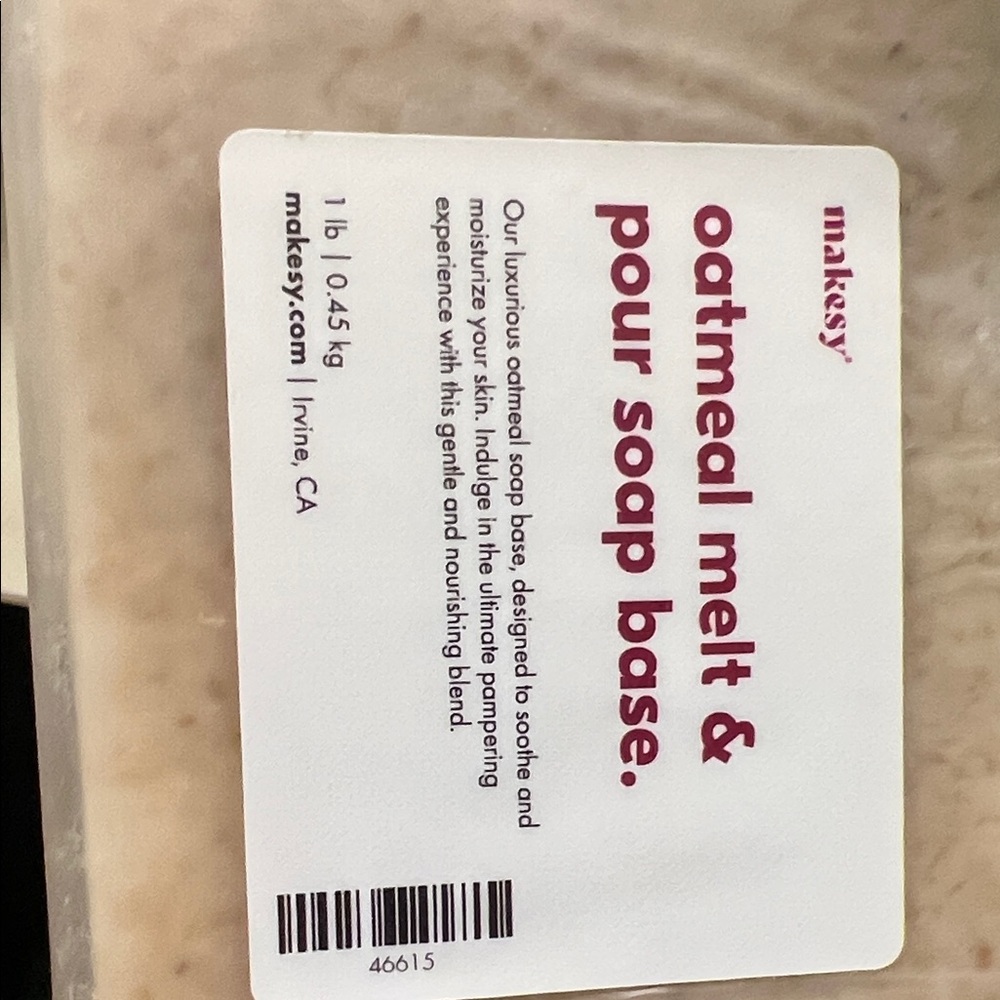 Oatmeal Melt & Pour Soap Base